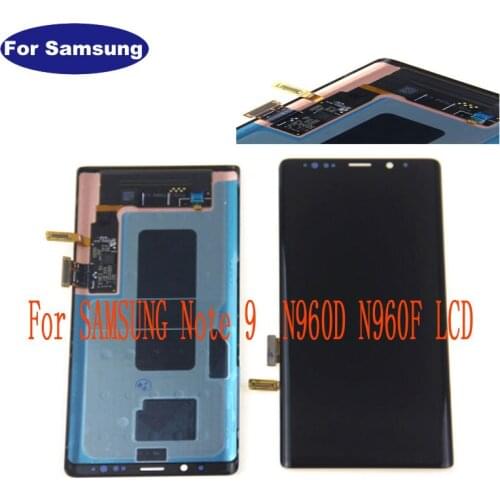 Note 9 lcd for Samsung original AMOLED 6.4'' LCD monitor Note9 N960D N960F display touch screen digitizer components with burns