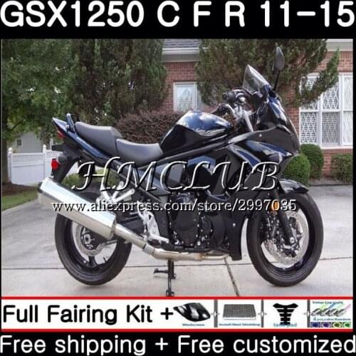Fairing black For SUZUKI Bandit GSX1250F GSXF1250 2011 2012 2013 2014 2015 45HC.4 GSX1250 C GSX1250FA GSX1250C 11 12 13 14 15