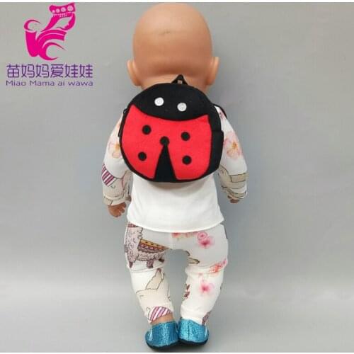 Plush doll backpack for 18 inch 1/3 girl doll bag