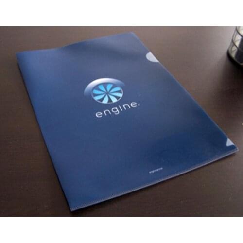 Custom printing full color plastic PP file holder presentation folder printing