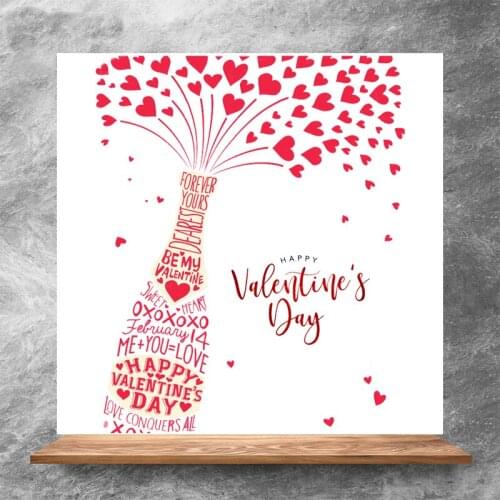 ZhuoAng Happy Valentines Day Clear Stamps/Silicone Transparent Seals for DIY scrapbooking photo album Clear Stamps