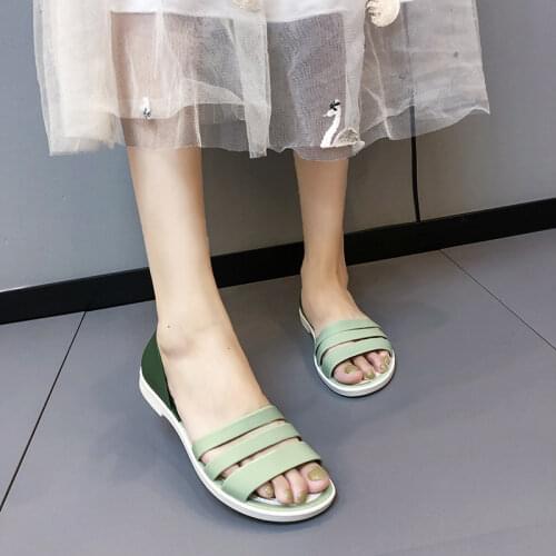 Sandals Women 2021 New Single Shoes Women Large Size Waterproof Beach Casual Flat Sandals And Slippers Women