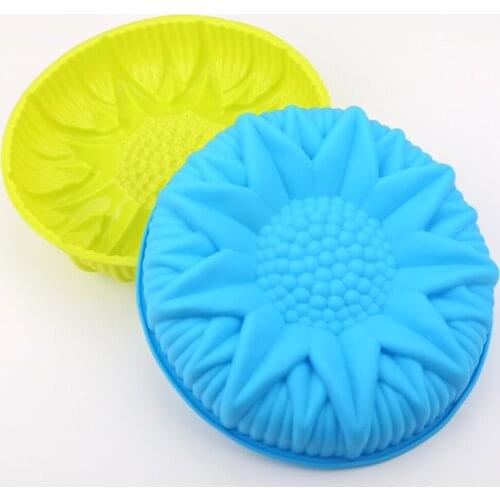 Silicone Cake Pan Bread Pie Flan Tart Cake Silicone Mold Pan Bakeware for Home Party Restaurant Cafe, Ramdon Colors