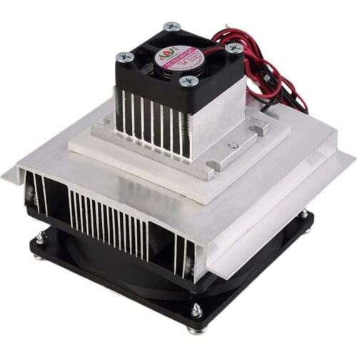 Thermoelectric Peltier Refrigeration Cooling System Kit Cooler Fan TEC1-12706 DIY Air Conditioner Need 12VDC 6A Power
