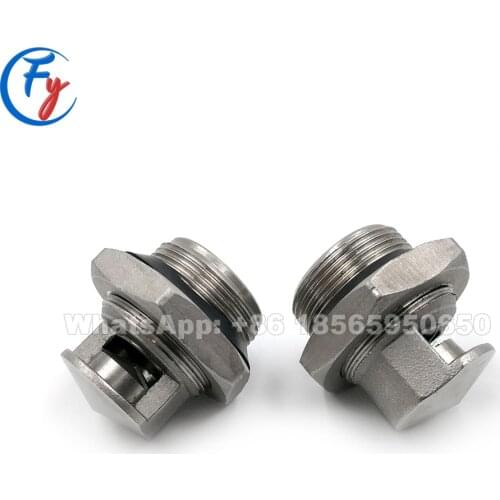 Stainless steel high impact washing flat fan nozzle, self-cleaning side spray flat fan spray nozzle, side cleaning nozzle