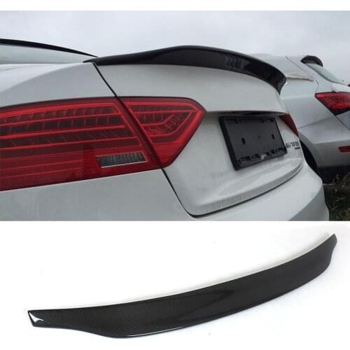 Carbon Fiber Car Rear Trunk Spoiler Wing for Audi A5 Coupe Standard 2 Door Only 2008 - 2015 Rear Wing Spoiler Non for S5 Sline