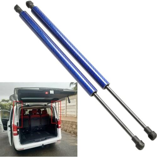 Carbon fiber for 2014-2019 Benz Vito W447 V-Class 1Pair Auto Tailgate Trunk Boot Gas Struts Spring Lift Supports springs danper