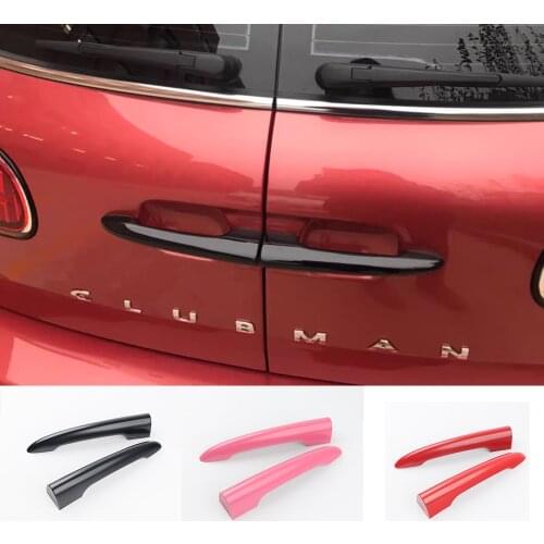 Union Jack Exterior Decoration Car Trunk Rear Door Handle Stickers Cover For MINI JCW F54 R55 Clubman Accessories 2PCS/Set