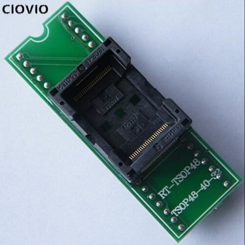 Top Quality TSOP48 to DIP48 adapter TSOP48 test socket 0.5mm Pitch for RT809F RT809H & for XELTEK USB Programmer