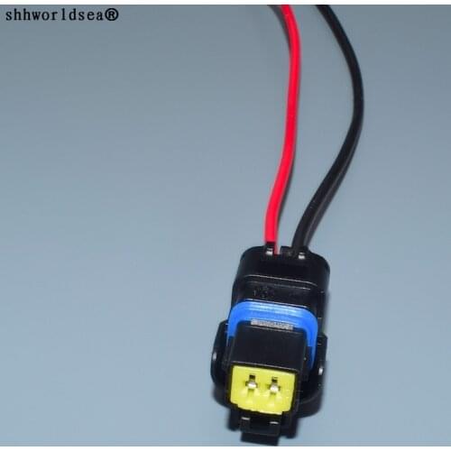 Worldgolden 2 Pin/Way Female Light Lamp Connector Water Temperature Sensor Plug With Wire Pigtail For Renault Peugeot Citroen