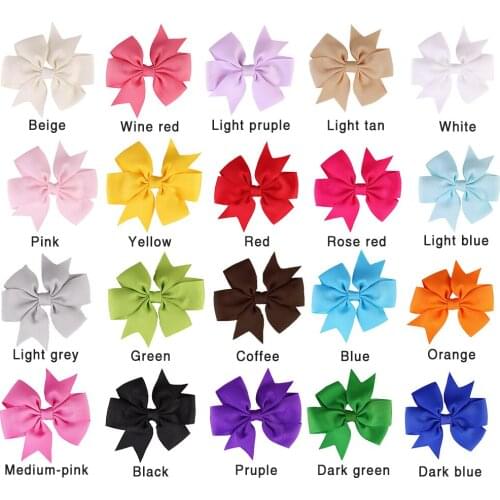 TYRY.HU 40pc/lot Kid Girls Colorful Hair Bows Solid Hairpins Hair Clip Hair Accessories For Toddlers Kids Girls Headband