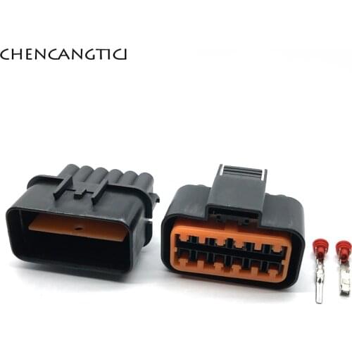 2 Sets 12 Pin Way Gas Accelerator Pedal Connector Auto Light Lamp Waterproof Socket For KIA VW Jetta Golf GTI MK4 PB621-12020