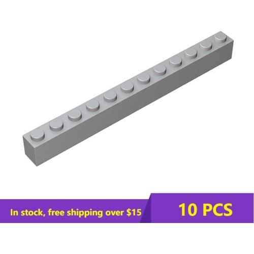 10PCS MOC Bricks Assembles Particles 6112 Brick 1 x 12 For Building Blocks Parts DIY Bricks Bulk Model Educational Parts Toys