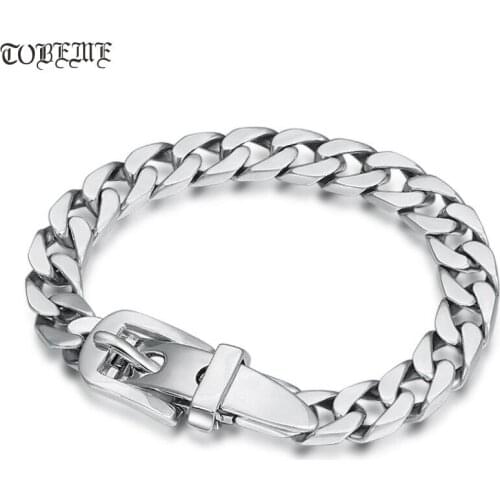 100% 925 Silver Man Bracelet Real 925 Sterling Bracelet Solid Silver Chain Bracelet Man Jewelry