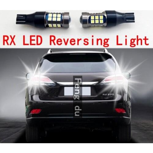 2pcs For Lexus RX270 RX300 RX350 rx450 rx330 Reversing Light High Bright LED Car Auxiliary Bulbs Back wave light W16W T15 Refit