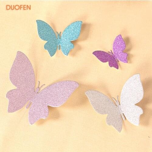 DUOFEN METAL CUTTING DIES010091 4pcs small butterflies cutout lace hollow embossing stencil DIY Scrapbook Paper Album 2018 new