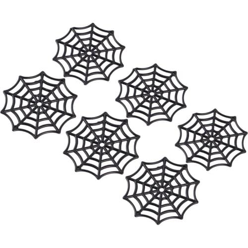 50Pcs Cobweb Spider Web Holiday Accessories for Decoration (Black)