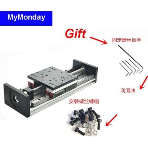 500mm Effective Travel Length 2010 Ballscrew Rail Linear Motion Guide Moving Module Table Slide CNC LGW