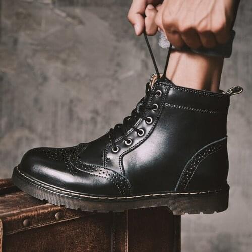 Мужские мотоботы AUSO China At AliExpress