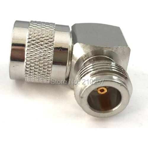 Free Shipping 10pcs N Type Male Plug to N Female Jack Right Angle RF Antenna Coax Adapter Connector
