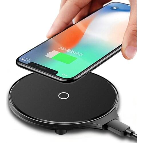 Wireless Charger Ultra Thin Led Charging Pad for Iphone XS X XR 8 Plus Samsung Huawei Mate 20 Pro Qi Wireless Charger