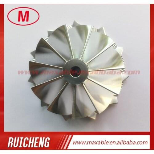 CT12 47.04/58.03mm 11+0 blades turbocharger billet/milling/aluminum 2618 compressor wheel