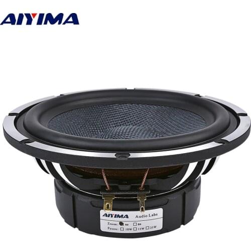 AIYIMA 6.5 Inch Car Horn Audio Midrange Bass Speakers 4 8 Ohm 80 W Woofer Home Theater Aluminum Basin Frame Loudspeaker