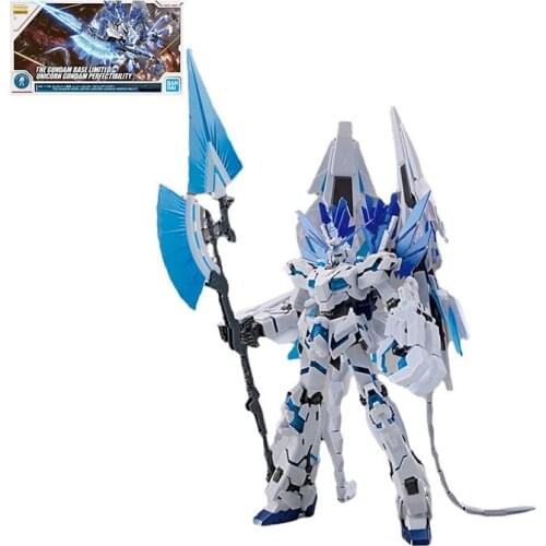 BANDAI The Gundam Base Limited Unicorn Gundam Perfectibility Kids Assembled Toy Robot Anime Action Figure Model Collection Gifts