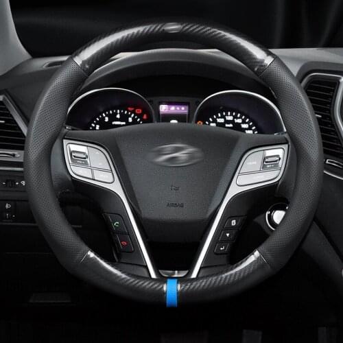 Steering wheel cover set for Hyundai Tucson IX35IX25 Sonata Katsuda ELANTRA Verna Elantra carbon fiber car accessories