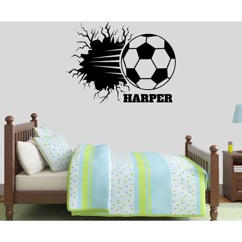 Beauty football Vinyl Decals Wall Stickers For Kids Room Living Room Home Decor Wall Decoration Murals