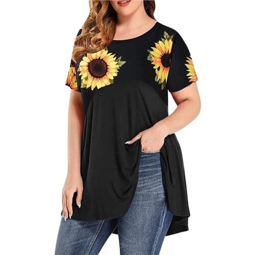 Leopard Print Stitching Pocket T-shirt Plus Size O-neck Blouses For Women Ladies Short Sleeve Shirts For Women Female Blusas