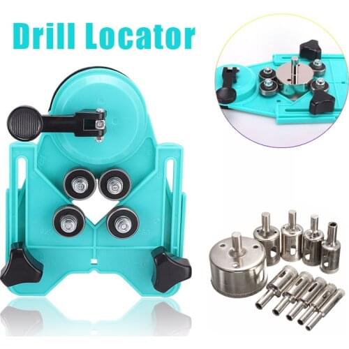Ceramic Tile Glass Locator Diamond Opening Positioning Guide Drill Bit Guide Hole Clamping Range Construction Tools Drill Guide