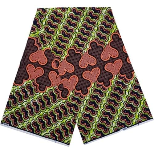 Real Wax Quality Nigerian Style Ankara Printed Cotton Fabrics Materials Per Meter For Party Dress 100%Soft Breathable VL 1205