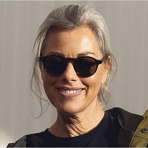 AOZE 2021 New Men Round Classic Retro Polarized Sunglasses PC Fashion Sun Glasses High Quality Lunette de soleil femme UV400