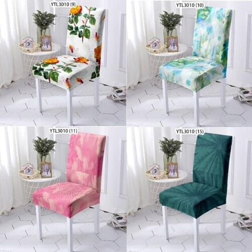 Painted flowers chair kitchen elf christmas decoration recliner chair cover chair covers spandex dinning table cover desk chair