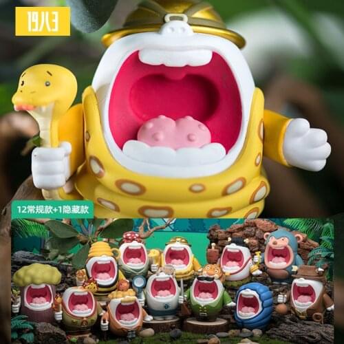 Genuine 19 eight 3 MUPA MALLOW Daya brother Jungle Adventure Series Desktop blind box ornaments hand to do the trend