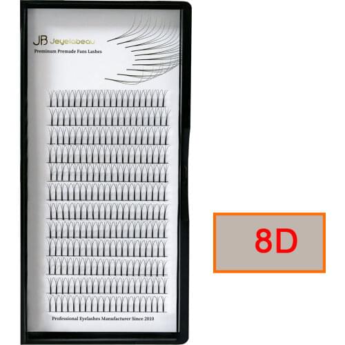 3D/5D/7D/8D Natural Long Russian Volume Eyelash Extensions Hand Made Premade Fans Back Cotton Stalk Mink Eyelashes Custom Logo