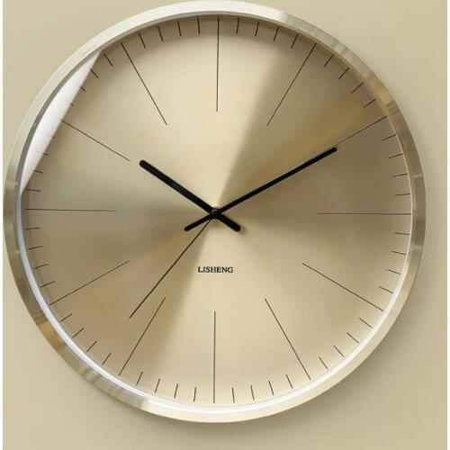 Nordic Luxury Gold Wall Clock Minimalist Modern Mute Living Room Creative Kitchen Wall Clocks Home Watch Luxury Metal Gift C6T