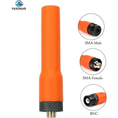 SF-20 SF20 SMA Male/SMA Female/BNC Dual Band VHF UHF Soft Short Antenna for Baofeng Kenwood Vertex Wilson YAESU TYT HYT Radio