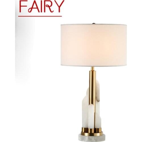 FAIRY Contemporary Bedside Table Light Luxury Marble Design Desk Lamp Home LED Decorative For Foyer Living Room Office Bedroom