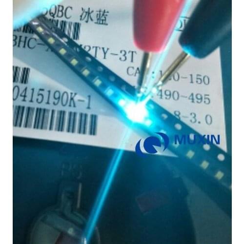 0805 Ice Blue 2012 Light Blue Clear Ultra Bright SMD LED 500PCS Indication 2.0*1.2*0.8mm 0805 clear blue led diode