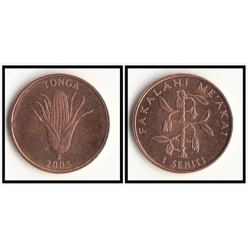 Tonga 1 Cents Cents Coins Oceania New Original Coin Collectible Edition Real Rare Unc Commemorative 2005 Edition