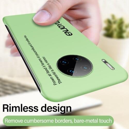 Ultra-thin Rimless Matte Hard PC Phone Case For Huawei Mate 30 20 X P40 P30 P20 Lite Honor 8X Pro Colorful Painted Frosted Cover