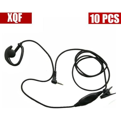 XQF 10PCS Two way radio accessory Headset For Yaesu Ham Radio VX110 VX150 VX160 VX180 VX1R VX2R VX3R VX5R VX300 VX400 VX200