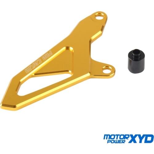 Motorcycle CNC Billet Gold Front Sprocket Chain Cover Guide Guard Protector Fit For Suzuki RMZ 250 450 RMZ250 07-18 RMZ450 05-18