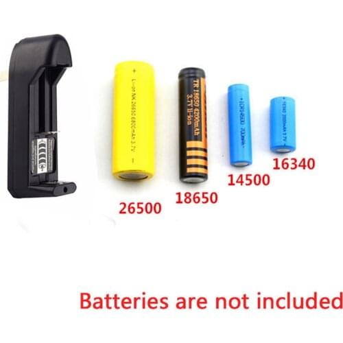 18650 Battery Charger EU Plug Lithium Polymer Battery Charger Single Charge Single Slot for 18650 14500 14360 18340 14000 Li-ion