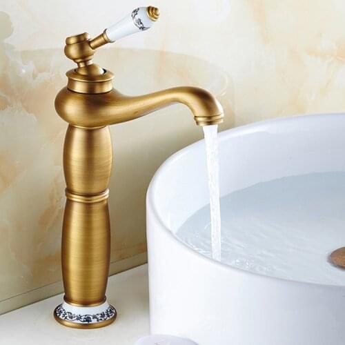 Single hole single handle gold basin sink mixer tap with highly quality chrome golden bathroom basin sink faucet