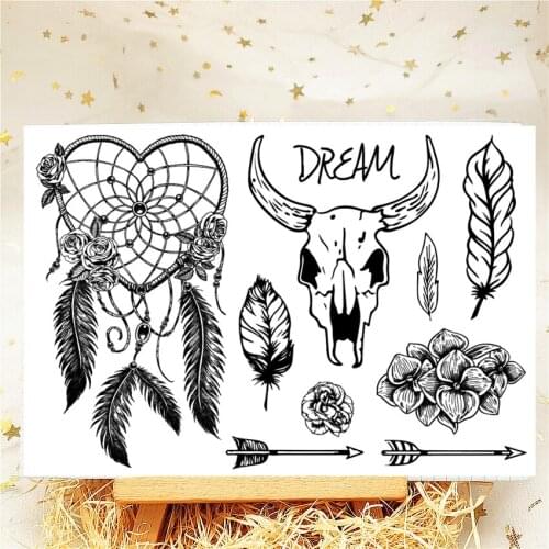 11*16CM Dreamcatcher Transparent Seal Clear Stamps Silicone Seal Roller Stamps DIY Scrapbook Album Card Dreamcatcher