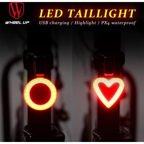 2017 Bicycle Taillights Round&Loving Bike Rear LED Light Usb Rechargeable IPX4 Waterproof MTB Road Cycling Lamp Bike Equipments