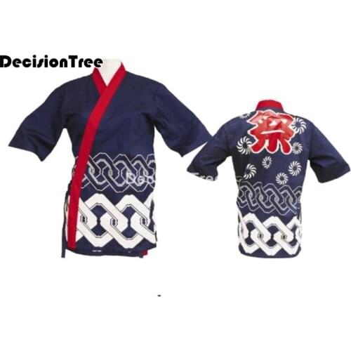 2021 women japanese korea style medium sleeve chef cook uniform chef waitress work wear restaurant salon clinic suit